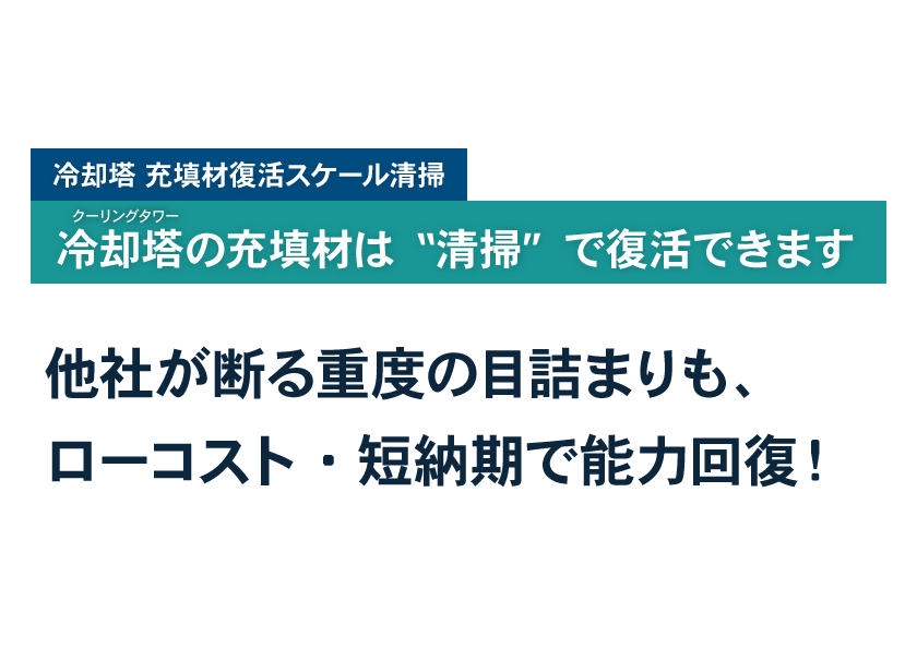 【定期保全】充填材復活スケール清掃